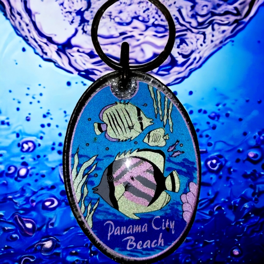 Vintage Panama City Beach keychain